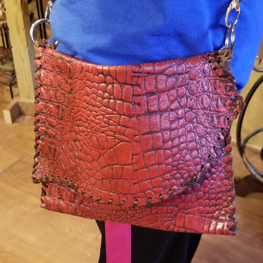 Hand made leather purse